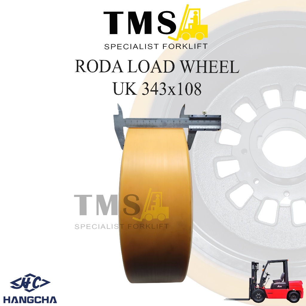 Roda Load Wheel Hangcha Uk 343x108 kapasitas 2 – 3 Ton For Forklift - Gambar 6