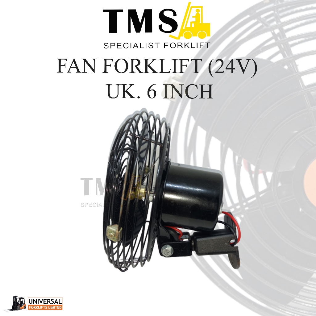Fan Forklift Electric 6 Inch 24V DC Kipas Angin VDC Model Bulat - Gambar 3