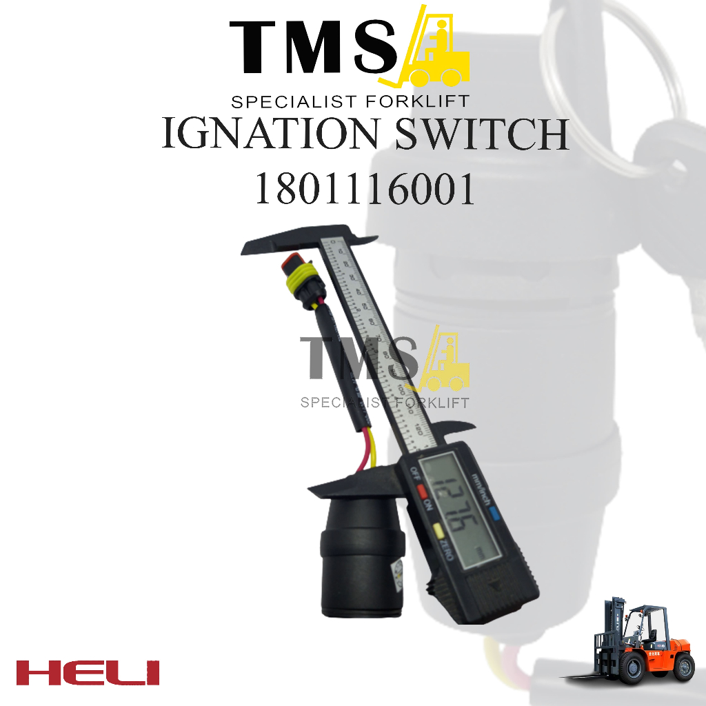 Kunci Kontak Ignition Switch 1801116001 for Heli Forklift CBD460 CDD93 - Gambar 5