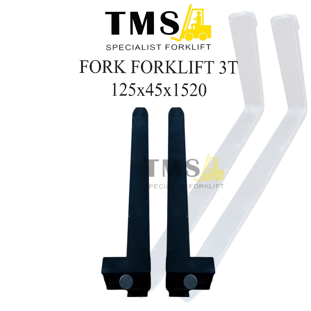 Fork Forklift Garpu Kapasitas 3 Ton 125x45x1520 Forklift Parts Forklift Panjang 1,5 Meter - Gambar 2
