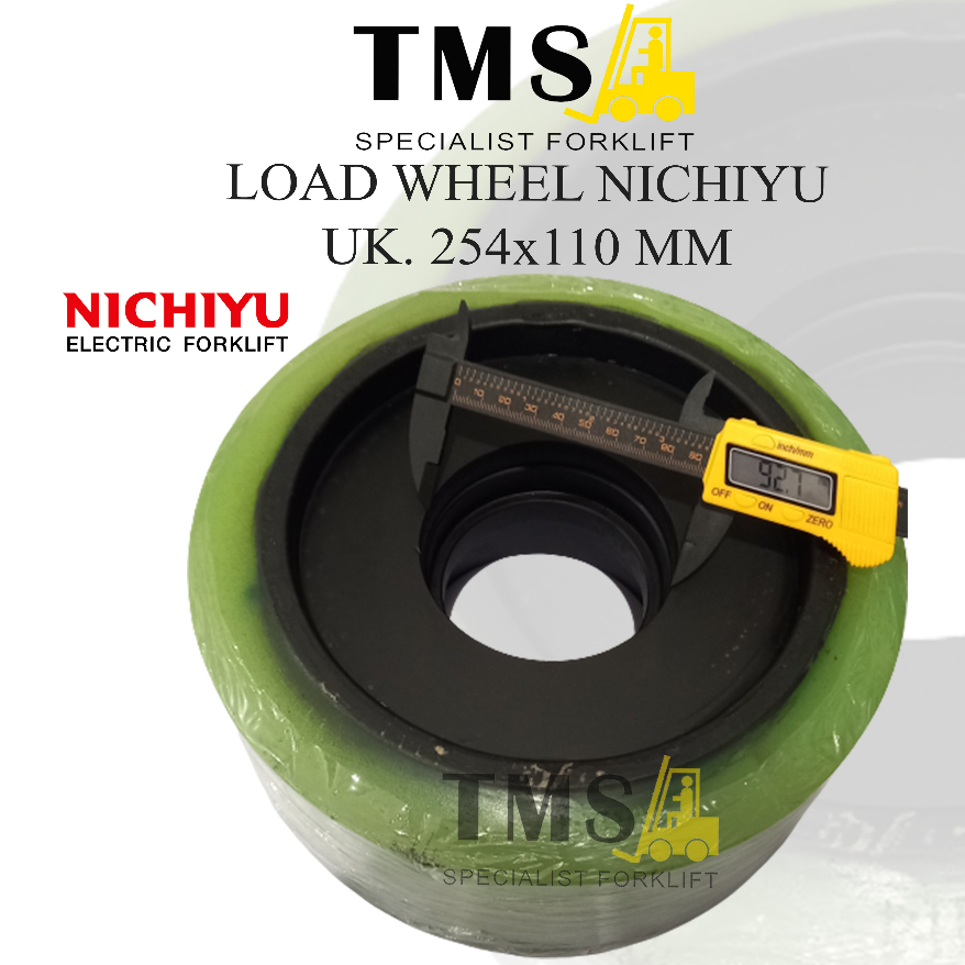 Roda Forklift Nichiyu FBR Load Wheel 254mm x 110mm Reachtruck 254x110 - Gambar 4
