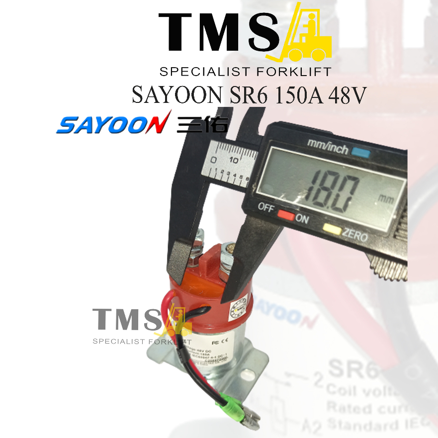 Contactor Relay Sayoon SR6 150A 48V NO Palet Mover Eletric Kontaktor - Gambar 4
