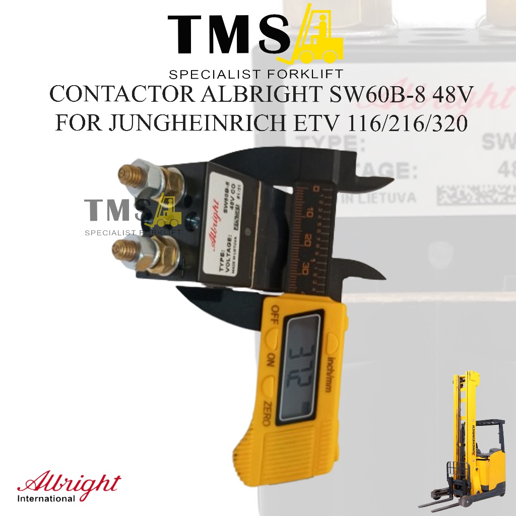 Albright Contactor For Forklift SW60B-8 Jungheinrich ETV 116-216-320 48V - Gambar 6