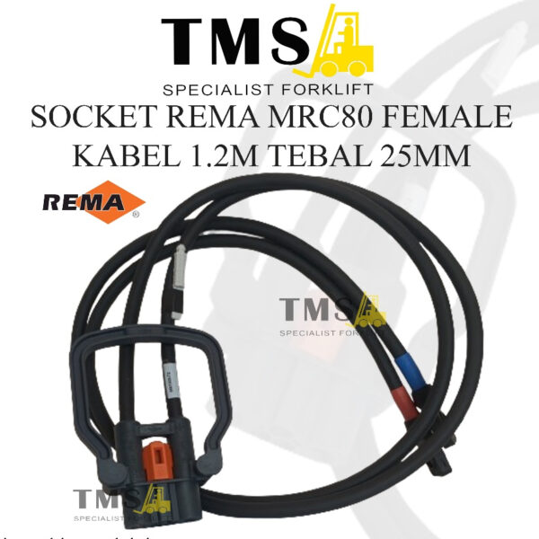 Socket REMA MRC80 Connector Battery Reachtruck Electric MRC 80 Female