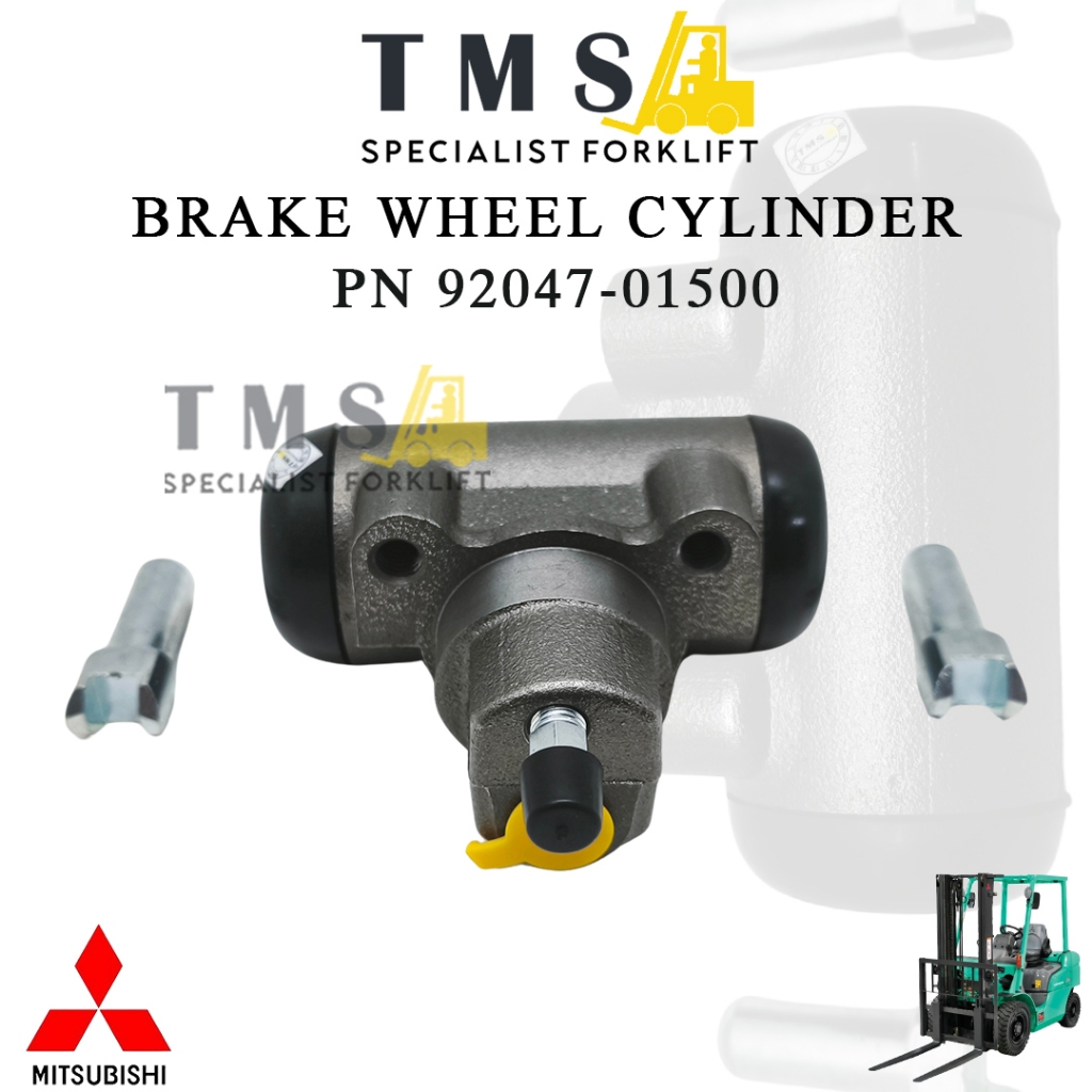 Wheel Cylinder Brake Mitsubishi Forklift PN 92047-01500 FD50-70 FD70 F20C Master Rem - Gambar 2