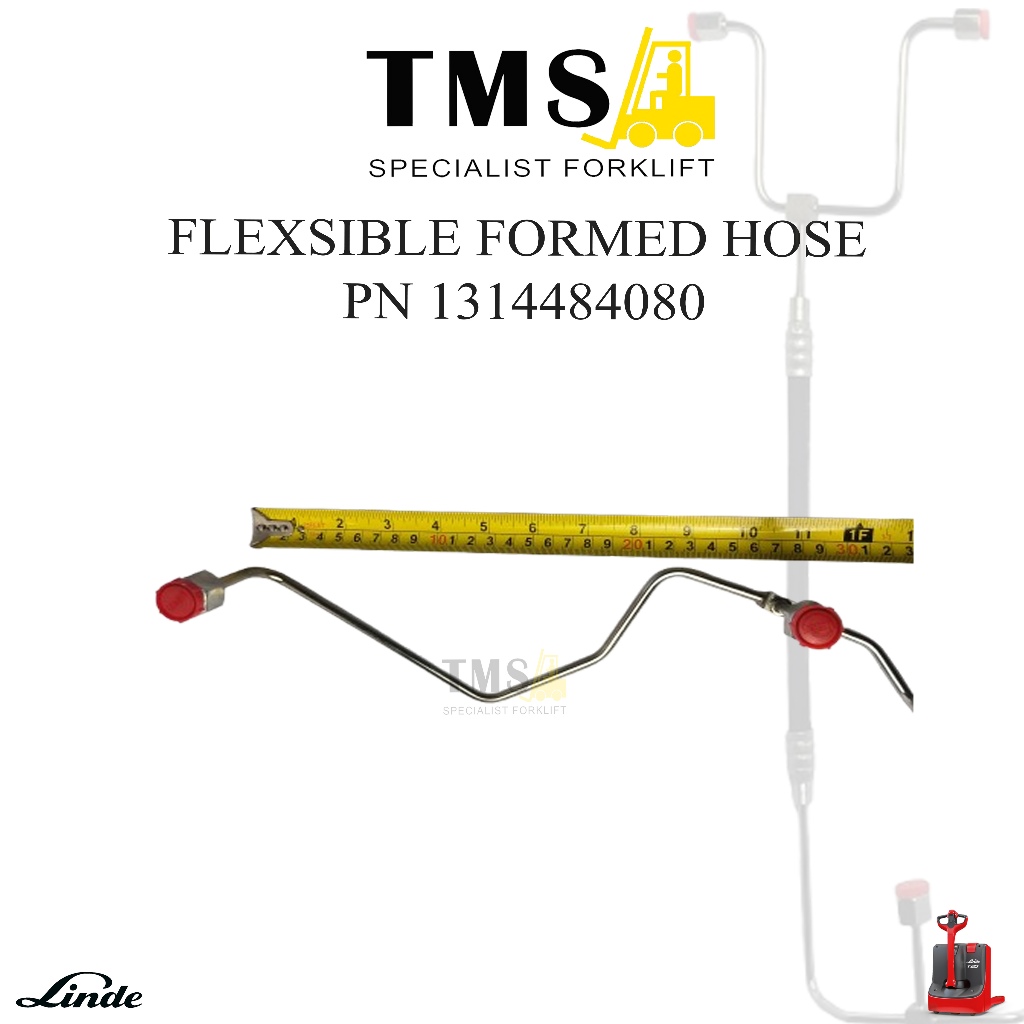 Flexible Formed Hose 1314484080 Selang Hydraulic LINDE Forklift T20 - Gambar 4