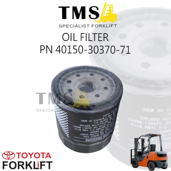 Part Number 40150-30370-71 Filter Oil Forklift Toyota – Oil Filter Mesin Forklift Toyota 5FD/6FD/7FD 1.5-3 Ton
