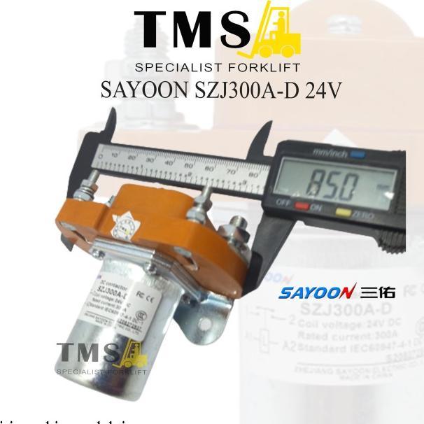 Sayoon Contactor SZJ300A MJZ300A 24V 1NO Forklift Eletric - Gambar 3