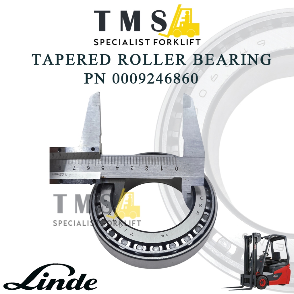 Tapered Roller Bearing Linde Forklift Part Number 0009246860 Ukuran 55x90x23mm Forklift - Gambar 6