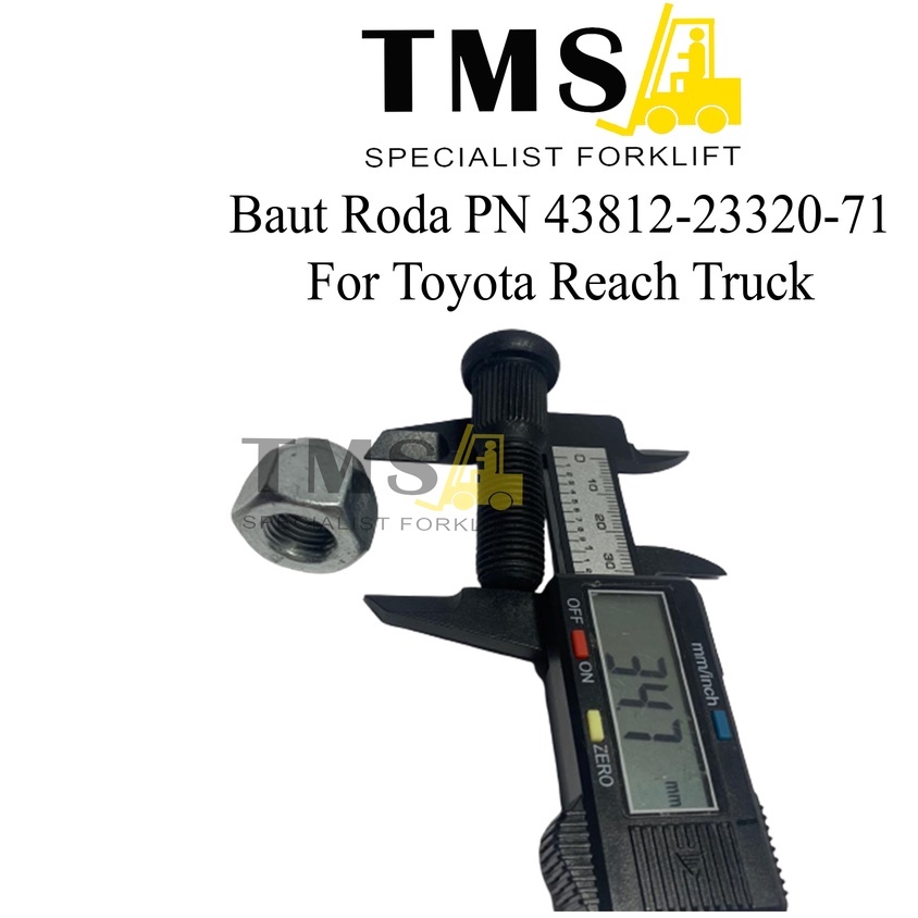 Toyota Wheel Bolt PN 43812-23320-71 Baut Roda Toyota Reach Truck - Gambar 5