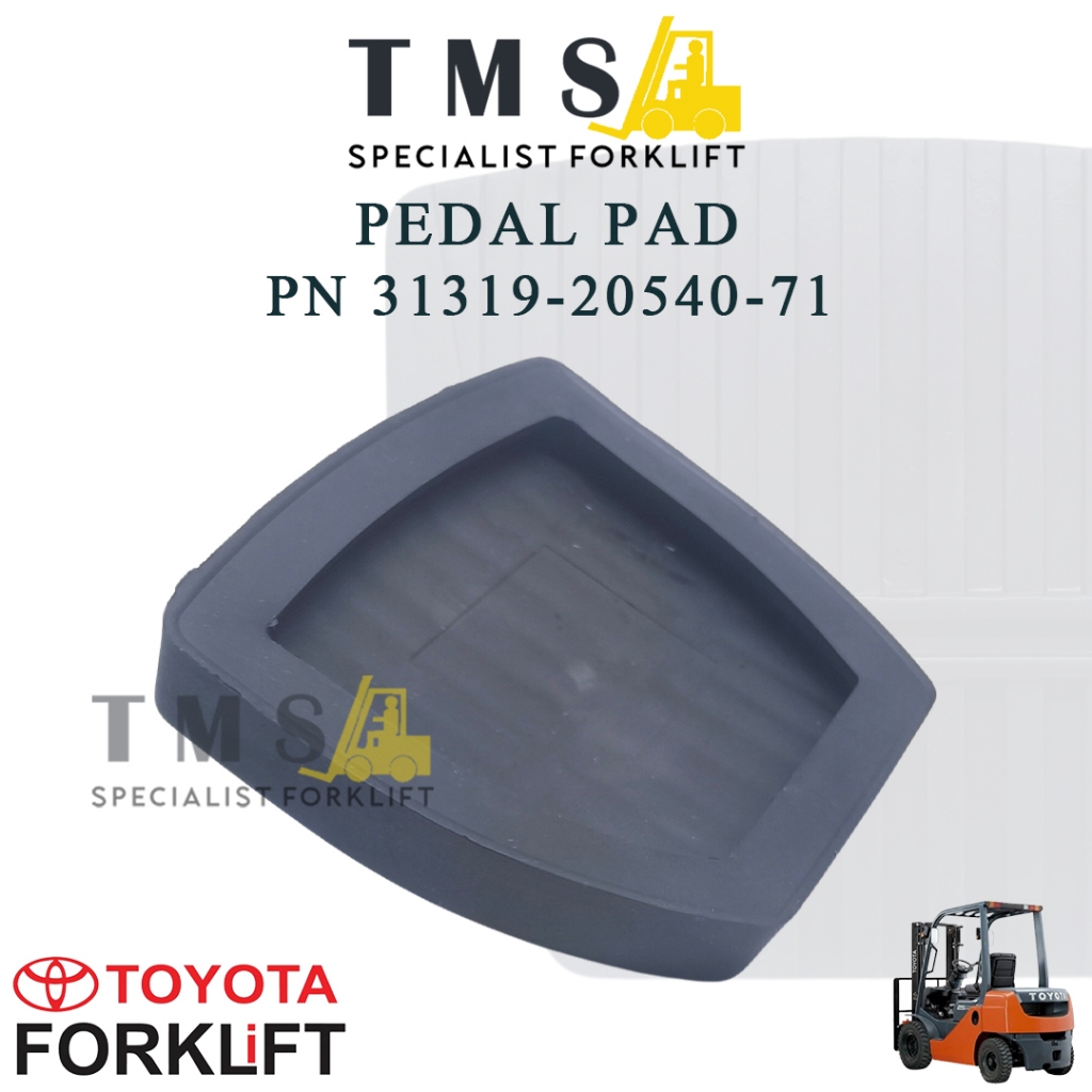Pedal Pad Forklift Toyota 7/8 Series - Karet Pedal Rem Inching Part Number 31319-20540-71 - Gambar 4