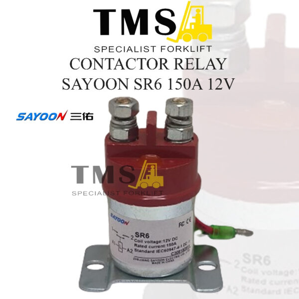 Contactor Relay Sayoon SR6 150A 12V NO Palet Mover Eletric Vehicle