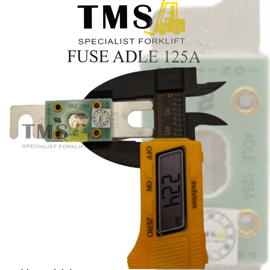 Sikring Fuse Forklift 125A Adle 32V - 125V Glass Copper Bergaransi - Gambar 4