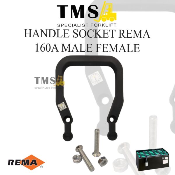 Handle Socket Battery EUR DIN Rema 160A Male Female IP23 Battery Accessories Forklift
