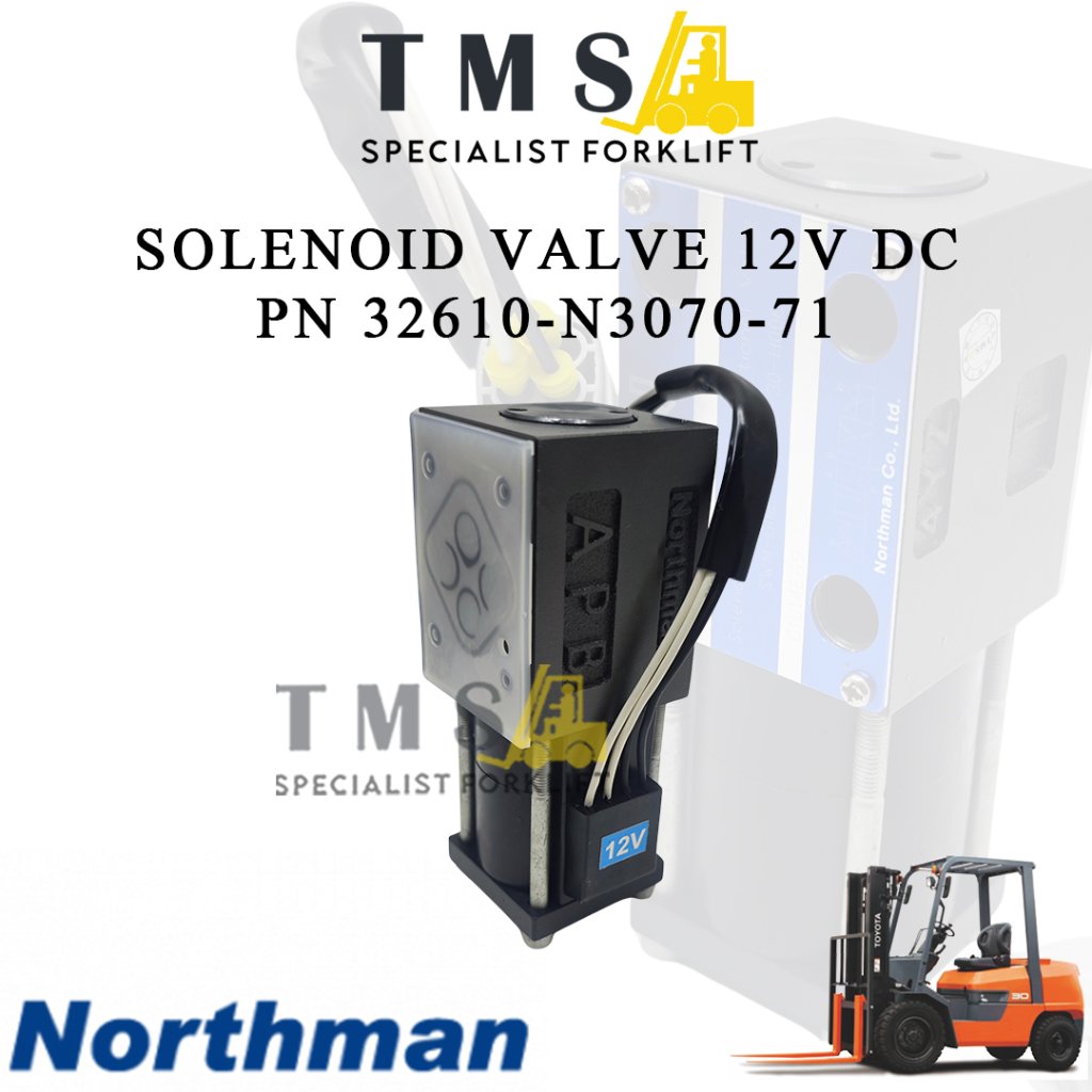 Solenoid Valve Northman 12V PN 32610-N3070-71 Toyota FDZN20 FDZN25 FDZN30