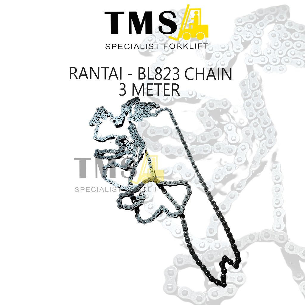 Rantai Forklift BL823 Leaf Chain 1 Inch 2x3 Heavy Duty Rantai Angkat Mast Forklift